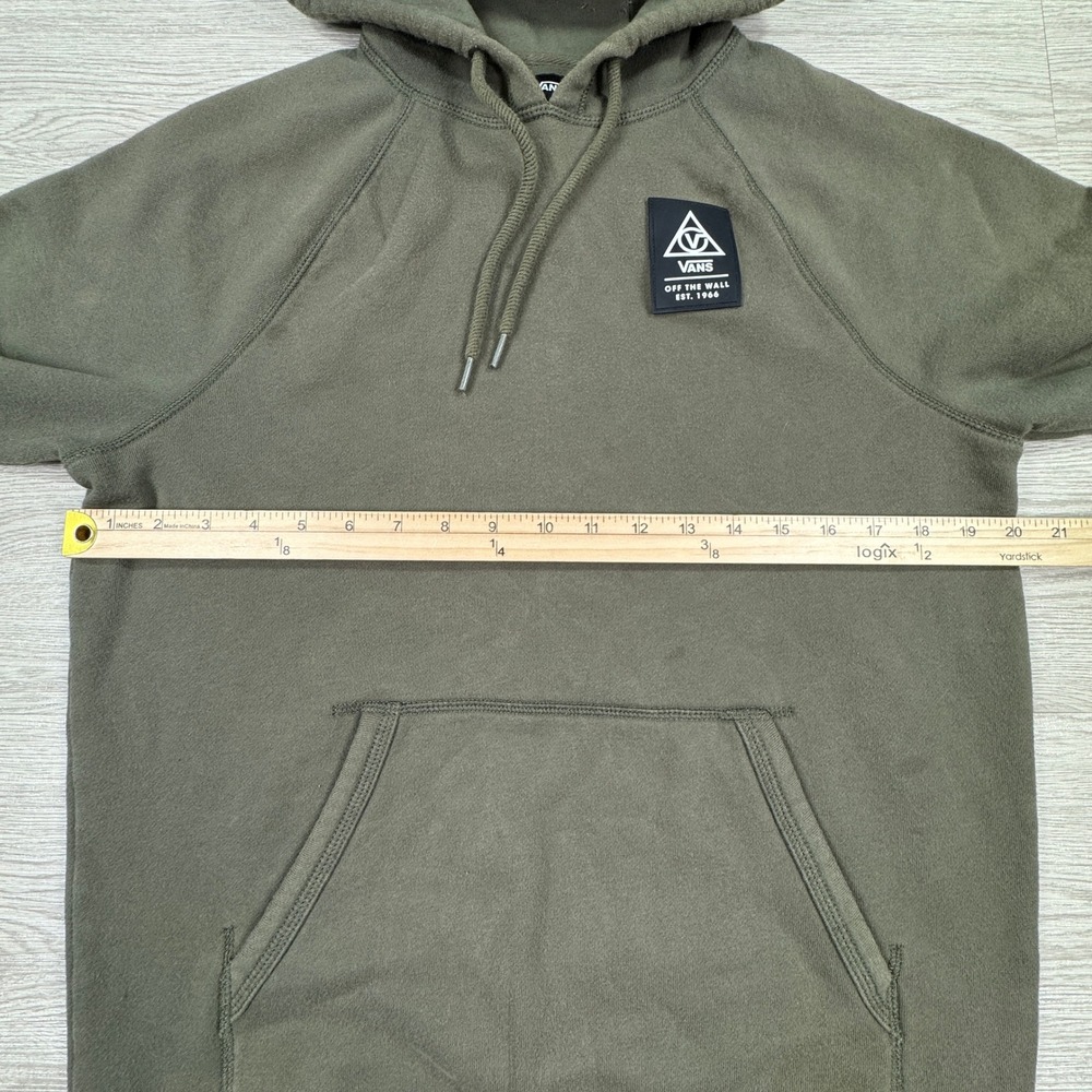 Vans Men's Hoodie Versa Graphic Pullover Green Small Skateboard Streetwear - Picture 4 of 7